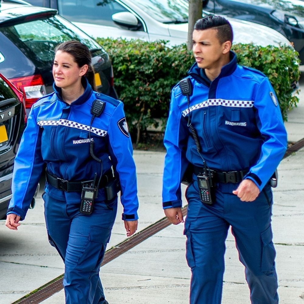 Enforcers in parking lot