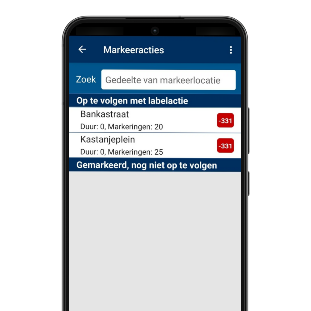 Telephone marking actions CityControl